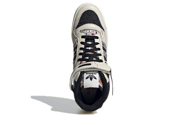 Adidas originals Unisex Forum Mid Sneakers Creamy ‘White Black’ GX3957