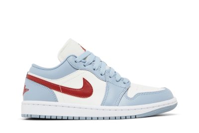 Air Jordan 1 Low ‘Blue Whisper Dune Red’ DC0774-164