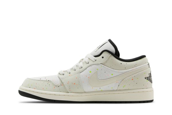 Air Jordan 1 Low ‘Brushstroke Swoosh – Paint Splatter’ DM3528-100