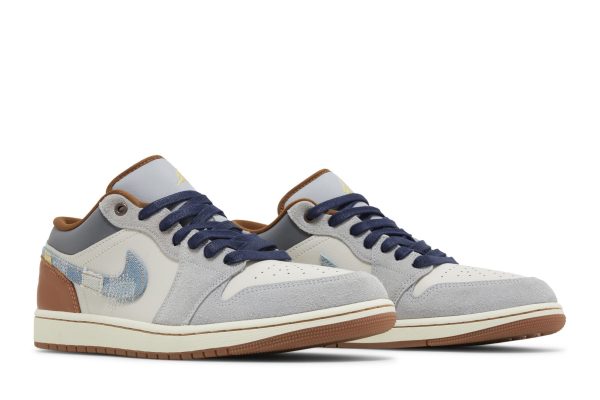 Air Jordan 1 Low SE ‘Repaired Denim Swoosh’ FZ5042-041