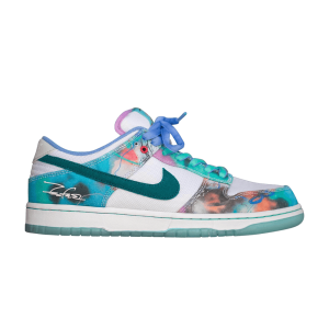 Nike SB Dunk Low x Futura Laboratories White and Geode Teal