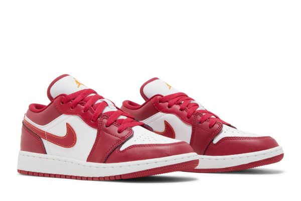 (GS) Air Jordan 1 Low Cardinal Red 553560-607