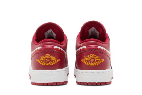 (GS) Air Jordan 1 Low Cardinal Red 553560-607