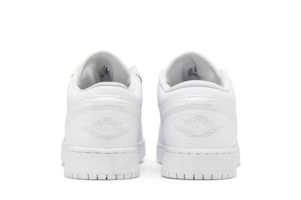 (GS) Air Jordan 1 Low Triple White 553560-130