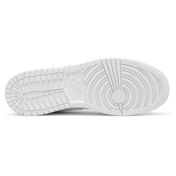 (GS) Air Jordan 1 Low Triple White 553560-130