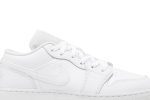 (GS) Air Jordan 1 Low Triple White 553560-130