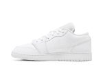 (GS) Air Jordan 1 Low Triple White 553560-130