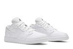 (GS) Air Jordan 1 Low White Black 553560-101