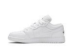 (GS) Air Jordan 1 Low White Black 553560-101