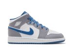 (GS) Air Jordan 1 Mid ‘Cement True Blue’ DQ8423-014