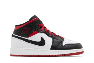 (GS) Air Jordan 1 Mid Gym Red Black Toe DQ8423-106