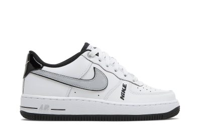 (GS) Nike Air Force 1 Low LV8 White Wolf Grey Black DO3809-101