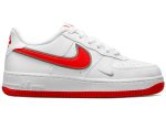 (GS) Nike Air Force 1 SE Mini Swoosh – White Habanero Red DX9269-101