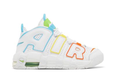 (GS) Nike Air More Uptempo White Rainbow FJ4624-100