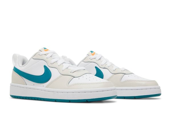 (GS) Nike Court Borough Low 2 ‘Cream Teal’ BQ5448-017