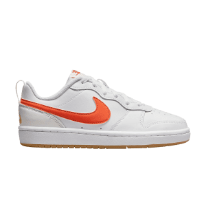 (GS) Nike Court Borough Low 2 ‘White Orange’ BQ5448-114