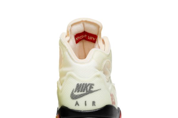 Off-White x Air Jordan 5 SP ‘Sail’ [also worn by DJ Love] DH8565-100