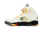 Off-White x Air Jordan 5 SP ‘Sail’ [also worn by DJ Love] DH8565-100