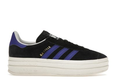 (W) Adidas Gazelle Bold Black Lucid Blue HQ4408