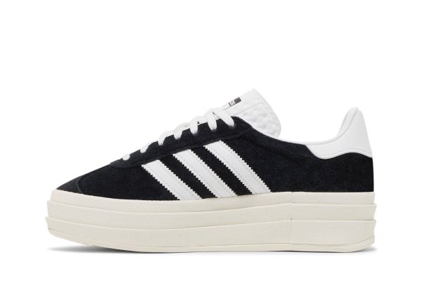 (W) Adidas Gazelle Bold Black White HQ6912