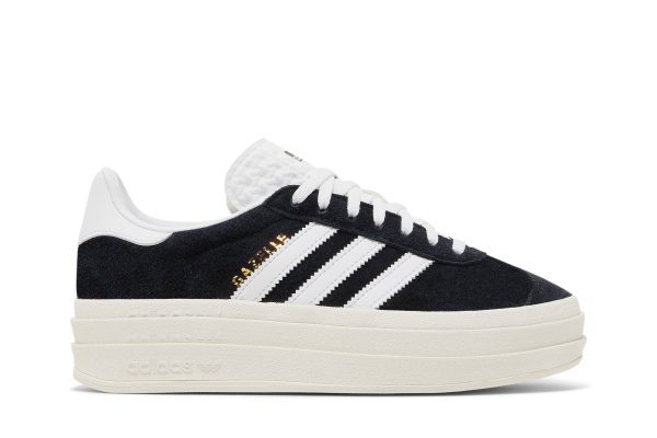 (W) Adidas Gazelle Bold Black White HQ6912