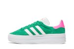 (W) Adidas Gazelle Bold Green Lucid Pink IG3136