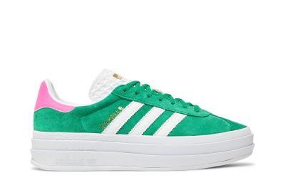 (W) Adidas Gazelle Bold Green Lucid Pink IG3136