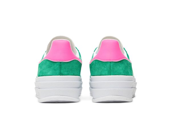 (W) Adidas Gazelle Bold Green Lucid Pink IG3136