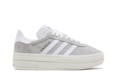 (W) Adidas Gazelle Bold Grey White HQ6893