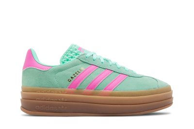 (W) Adidas Gazelle Bold Pulse Mint Screaming Pink H06125