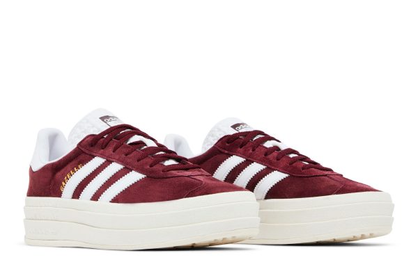 (W) Adidas Gazelle Bold Shadow Red White HQ6892