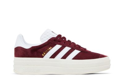 (W) Adidas Gazelle Bold Shadow Red White HQ6892