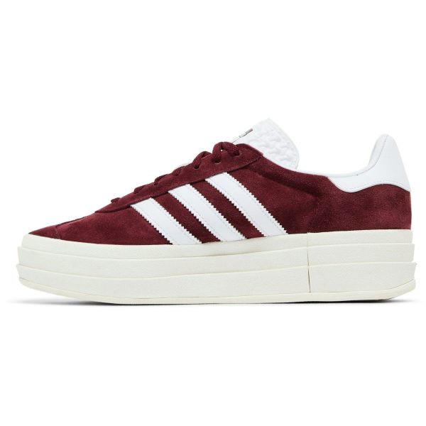 (W) Adidas Gazelle Bold Shadow Red White HQ6892