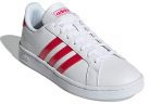 (W) Adidas neo Grand Court White Red EE9688