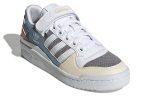 (W) Adidas originals Forum Low Wear-resistant Non-Slip Casual Skateboarding Shoes White Blue Gray GZ4405