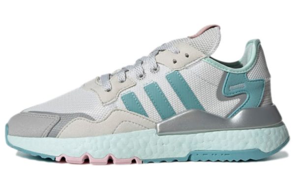 (W) Adidas Originals Nite Jogger Gray Blue White H01729