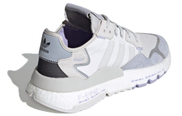 (W) Adidas originals Nite Jogger Gray White Light Purple H03250