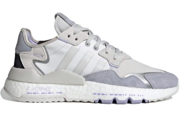 (W) Adidas originals Nite Jogger Gray White Light Purple H03250