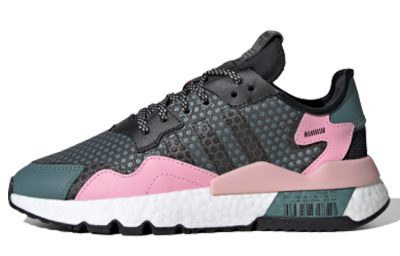 (W) Adidas originals Nite Jogger Green Black Pink EF5428