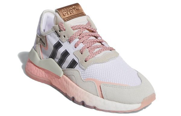 (W) Adidas originals Nite Jogger White Brown Pink FV8431