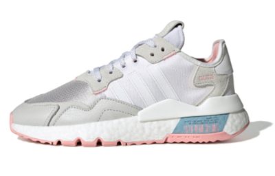 (W) Adidas originals Nite Jogger White Grey Pink FV4136