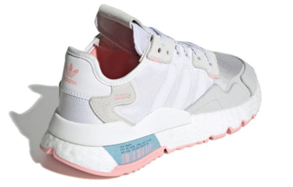 (W) Adidas originals Nite Jogger White Grey Pink FV4136