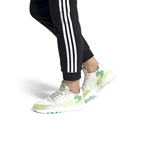 (W) Adidas originals Nite Jogger White Yellow Green FY3104