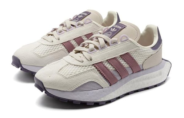 (W) Adidas Originals Retropy E5 Shoes Beige White Purple IE0504