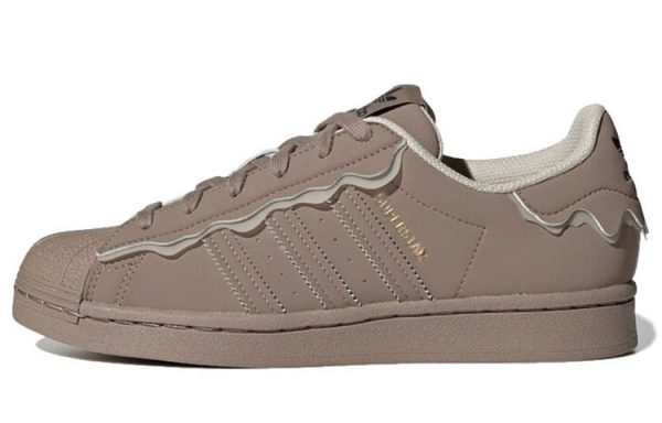 (W) Adidas originals Superstar Light Grey Brown GW4440