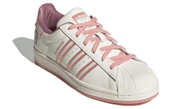 (W) Adidas Originals Superstar Shoes Cream White Pink IE5528