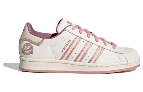 (W) Adidas Originals Superstar Shoes Cream White Pink IE5528