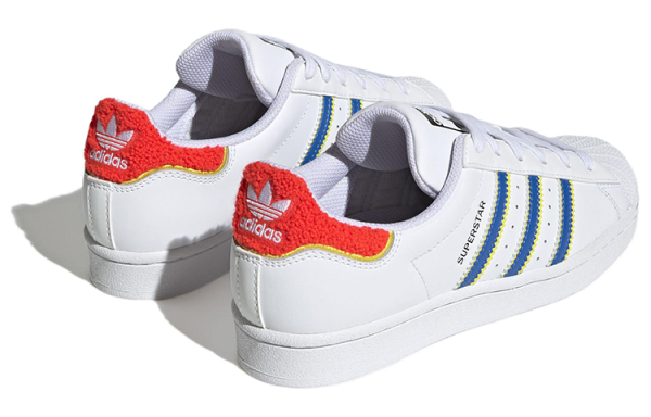 (W) Adidas Originals Superstar White Blue HQ1939