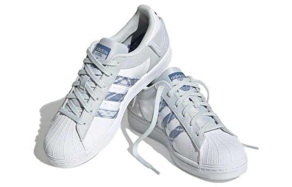 (W) Adidas Originals Superstar ‘White Gray Blue’ IG3005