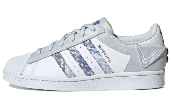 (W) Adidas Originals Superstar ‘White Gray Blue’ IG3005